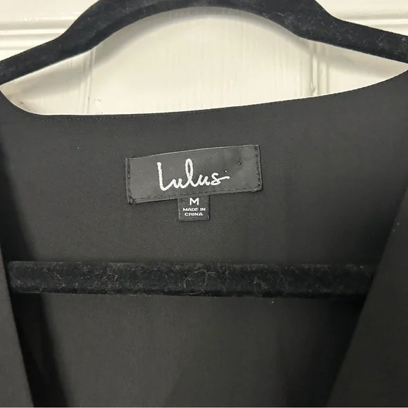 Lulu’s with this kiss black flutter sleeve mini dress - Picture 5 of 10